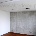 Betonowa ściana w mieszkaniu na Mokotowie. Remonty Warszawa. Abc-domu