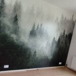 Tapeta w salonie. ABC-Domu